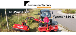 Blogbeitragsbild: Effiziente Grünflächenpflege mit Yanmar-Traktoren und Dücker Mähauslegern