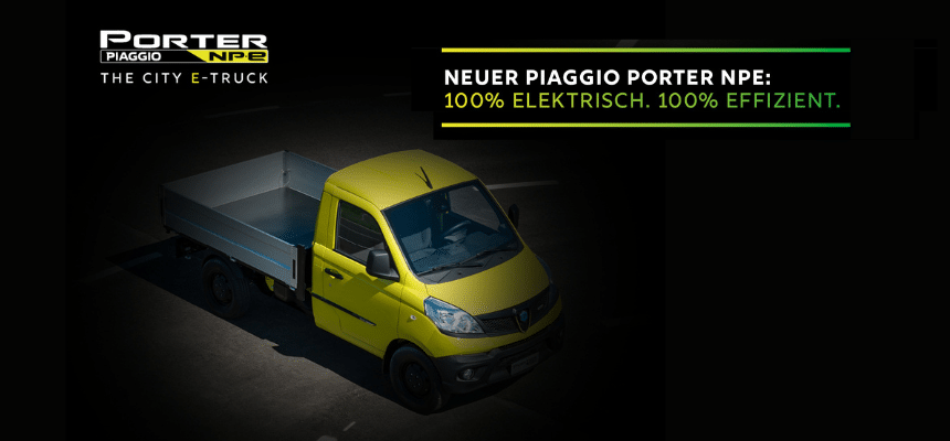 Der neue Piaggio Porter NPE - jetzt verfügbar